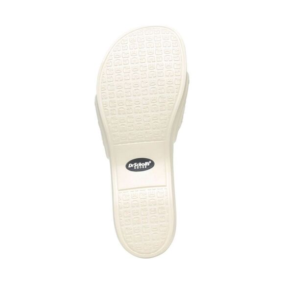 New! DR. SCHOLL'S Women's Rock On Slide Sandals Snakeprint Retro Shoe Color Tofu - Picture 5 of 5